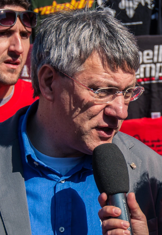 Maurizio Landini durante un’intervista, foto d’archivio