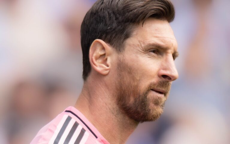 Lionel Messi con la maglia dell’Inter Miami, foto d’archivio