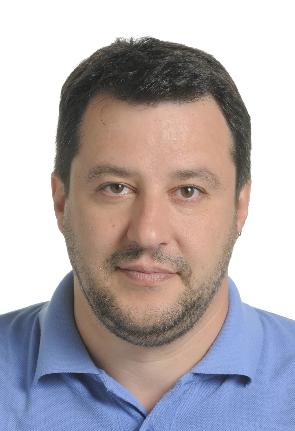 Ritratto d’archivio di Matteo Salvini, fotografato dal servizio fotografico del Parlamento europeo.